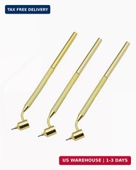 3Pcs Fine Line Fluid Writer Paint Applicator Pen Set, 0.3mm 0.5mm 0.7mm Precisio