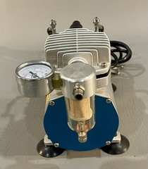 Central Pneumatic 95630 Mini Air Compressor Piston 120V Silver Gauge Portable