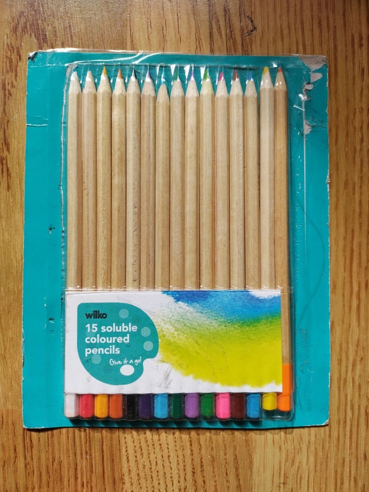 Opened But Not Used Wilko Water Soluble Colouring Pencils Set Of 15