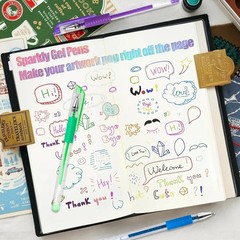 Aen Art Glitter Gel Pens for Adult Coloring 1 Count (Pack of 36), 36 Colors