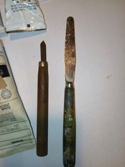 Vintage Art Supplies, Acrylic Paints, Pencils, Knives And How To Books