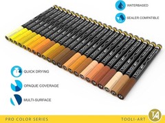 Acrylic Paint Pens 22 Yellow & Brown Tones Assorted Pro Color Series Markers …