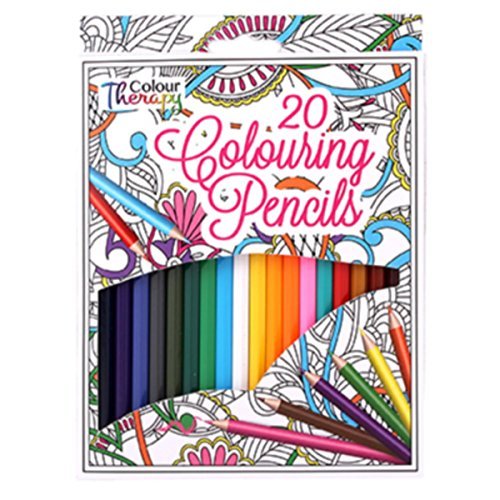 TALLON COLOUR THERAPY RELAX WITH COLOURS 20 FULL SIZE COLOURING PENCILS – 6838