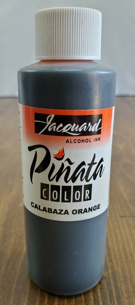 Jaquard Pinata Alcohol Ink Calabaza Orange 4 Oz Transparent Permanent Acid Free