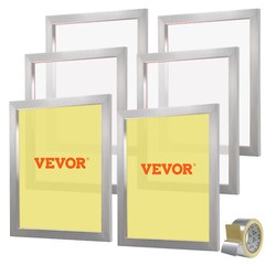 VEVOR 6 PACK Aluminum Frame Silk Screen Printing Screens 20″x 24″ With 160 Mesh