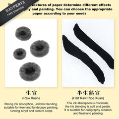 Corciosy Calligraphy Rice Paper for Chinese Brush Painting and Japanese White
