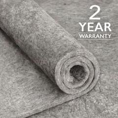 6′ Square 1/4″ Thick Felt Rug Pad – Safe for All Floors, Including Hardwoods