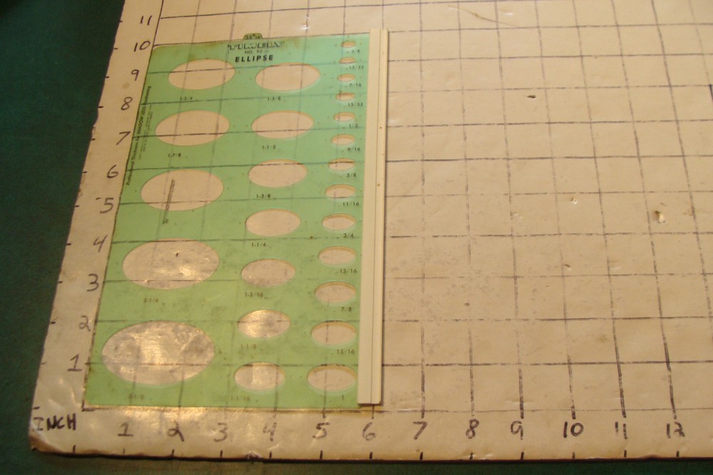 Vintage DRAFTING: TIMELY–no.-92 ELLIPSE dirty at top, as shown