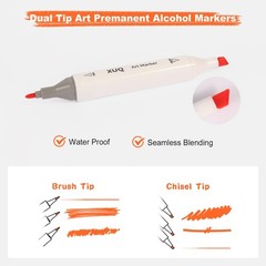 Alcohol Markers, 80 Colors Dual Brush Tip Permanent Art Markers, Coloring Mar…