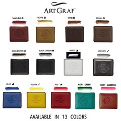 Art Graf Water-Soluble Tailors Chalk Square Disc, Dark Brown