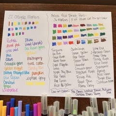 36 Arteza Real Brush Pens & 22 Crayola Markers