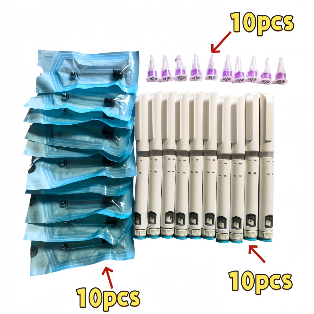 A Set of 10 Disposable Magic Pens, Beauty Pens, Adjustable-Dose Injection Pens