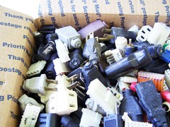 20 lbs Scrap Electrical Plugs for Art and Craft Work and Supply