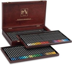 Caran d’Ache 3510-476 colored pencils water-soluble Museum Aqua barrelswooden