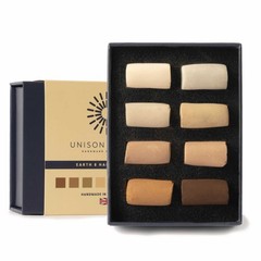 Unison Colour Artists Soft Pastels Natural Earth Half Stick Mini 8 Set