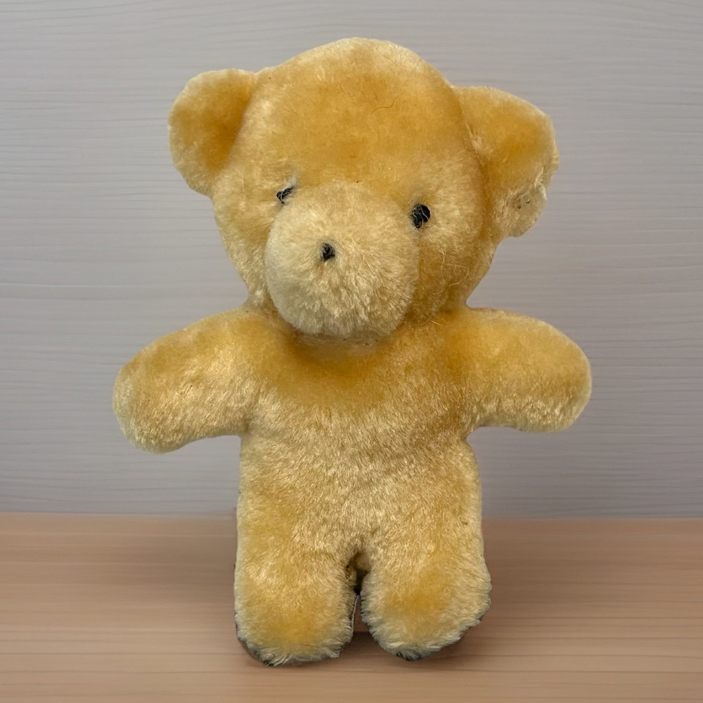 Vintage Sheaffer Eaton Textron Pens Bear Plush 4.5” Beige Teddy Stuffed Animal