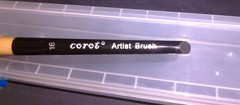 New Corot Artist Filbert Brushes Set of 9 & Creative Mark Beste in Plastic Case