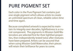 Mijello Mission Gold Class Pure Pigment Water Color MWC-1534P, 15Ml 34 Colors