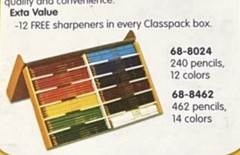 Vintage 2007 Crayola Multicultural Pencils 8 Colors Original Logo NOS Limited