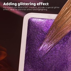 Artist Watercolor Paints-Metallic Glitter Solid Colors-Pink Portable Metal Ca…