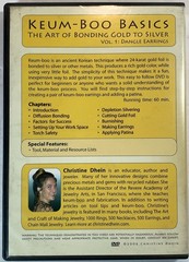 Keum-Boo Basics: Art of Bonding Gold to Silver Vol 1 – Dangle Earrings, DVD 2006