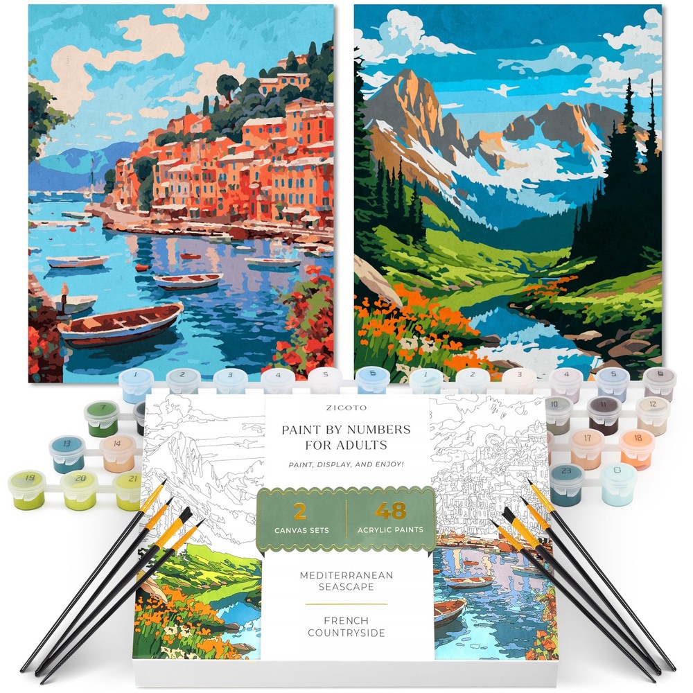 Beautiful Paint By Number Kit for Adults – Relaxing & Beginner-Friendly Paint…