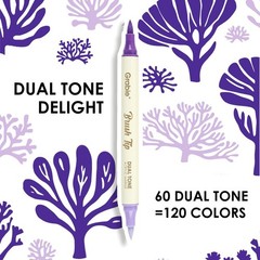72 Colors Acrylic Paint Markers, Soft Brush Tip Acrylic Markers Set, Water Ba