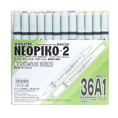 Dereter Neopiko 2 Marker Sketch Pen basic set 36A1 japan import