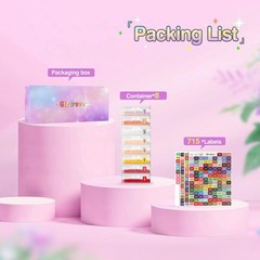 Diamond Art Storage Containers Trays, 8pcs Diamond Painting Trays with Lids,