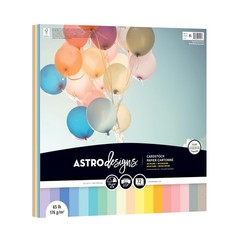 Cardstock Pastel 12″ x 12″lb 72 Sheets Assortment 91495RFID Astrodesigns Starter
