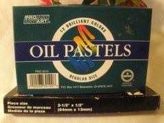 2″ OIL PASTEL Crayons Prang & Pro Art 12 ea. (24 total) 1/2″ & 3/8″ Diameters