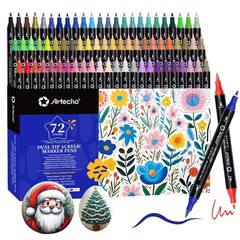 Artecho Acrylic Paint Markers 72 Colors, 72 Count (Pack of 1), 72 Colors