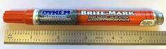 DYKEM MARKERS BRITE-MARK 2 PC INDUSTRIAL ALL PURPOSE ORANGE #84005