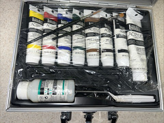 Liquitex Acrylic Artist Paint Set Aluminum Case Vintage Pro Art Kit