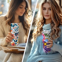 Joyclub Sublimation Tumblers 20 oz 10 Pack Flat Bottom Sublimation Blanks Bul…