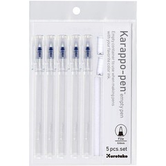 Kuretake Karappo Pen, Fine tip 5pcs Set, Empty refillable Ink Pe Kitchen