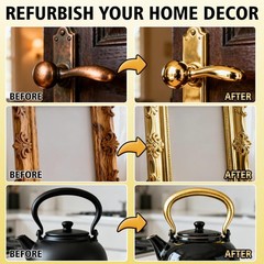 Water-Based Fast Dry Metallic Gold Paint for Metal and Wood Use