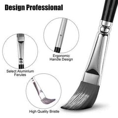 24Pcs Nylon Brush Artist Paint Brushes Art Set Acrylic Oil Watercolour Painting