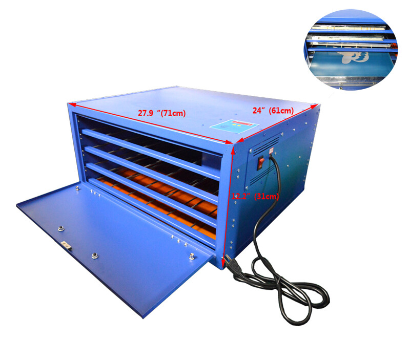 Silk Screen Drying Cabinet 4 Layers 25*21in Working Area Horizontal Dryed Box