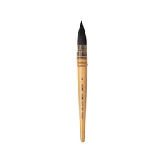 Isabey Squirrel Watercolor Brush, Siberian Blue Squirell Quill Mop Size 8