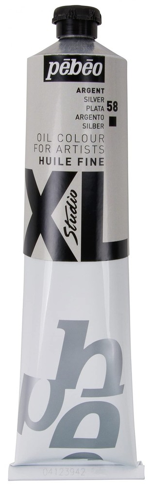Pbo Fine Oil XL Painting Silver Tube 200 ML Art Canvas Craft Color Paint