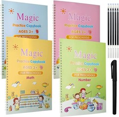 Magic Reusable Copybook for Kids-Practice Copybook for Age 3-5 Calligraphy 