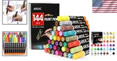 144Pcs 36-Color Paint Pens – Waterproof Marker Set