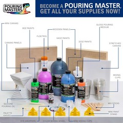 Pouring Masters Tropical Turquoise 64-Ounce (Half Gallon) Acrylic Pouring Paint