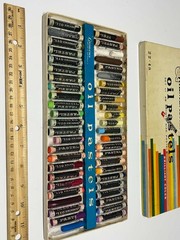 Vintage Grumbacher Oil Pastels Set of 48 Artists Size No. 22-48 w/ Box Japan