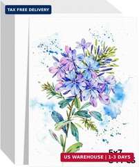 84 Sheets Watercolor Paper 5×7, 110lb/230gsm Cold Press Watercolor Paper Bulk, C