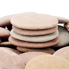 [About 30 PCS – 35 PCS](18 Pounds) Painting Rocks,3″-4.8″ River Rocks,Flat Rocks