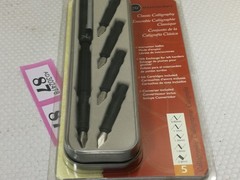 Manuscript Brand Classic Calligraphy Set With 5 Nibs and Fountain Pen