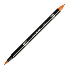 Tombow Dual End Brush & Fine Pen Orange 933 Arts Crafts Writing Office School