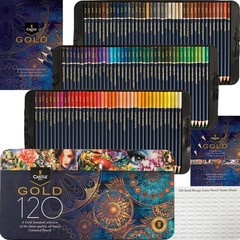 Castle Art Supplies Gold Standard 120 Colouring Pencils Set | Quality Oil-bas…